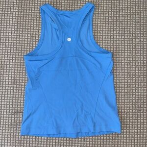 High neck waist length tank top